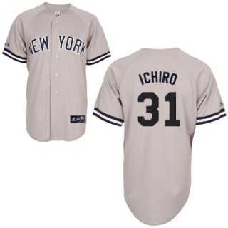 Ichiro Suzuki New York Yankees Adult Road Majestic Replica Jersey