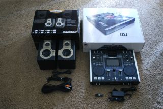 IDJ2 iPod DJ System and Samson Studio Speakers Like New