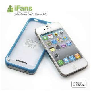 1450mAh Ifans External Charger Battery Case for iPhone 4 4S
