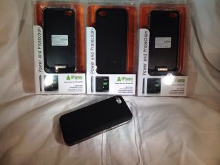 Ifans New 2012 Battery Bumper Case iPhone 4 4S Black Slim Light Thin