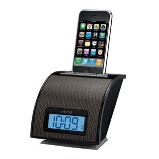 Nice iHome IP11 Spacesaver Alarm Clock for iPod and iPhone Black