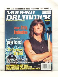 Modern Drummer Magazine Tris Imboden Pete Thomas RARE