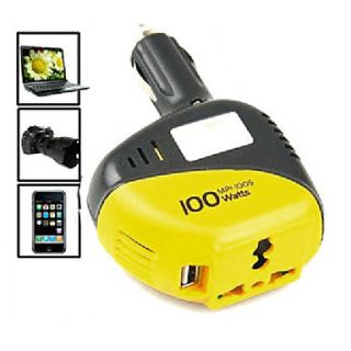 USD $ 34.29   Laptop Power Inverter DC to AC Car Charger (100W, 12V