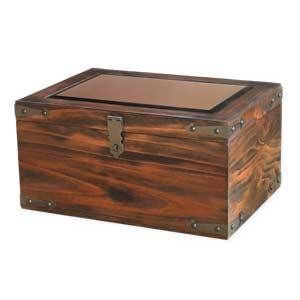 The Berkshire 200 Cigar Reclaimed Wood Humidor with Antique Mirror