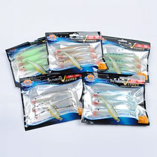 EUR € 5.51   130MM 14.8G souple Lure Pack (3 Pieces), livraison