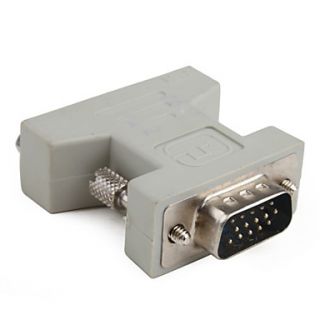 EUR € 3.30   dvi / f 24 +1 para vga / m 15p adaptador (branco