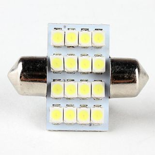 EUR € 4.59   31mm 3528 SMD 12 LED Weißlicht Soffitten für PKW (dc