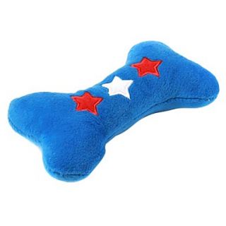  du chien dos animal grincement jouet pour chiens (15 x 9 x 3cm, bleu