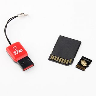 EUR € 21.79   16GB microSDHC Speicherkarte mit USB microSD Reader