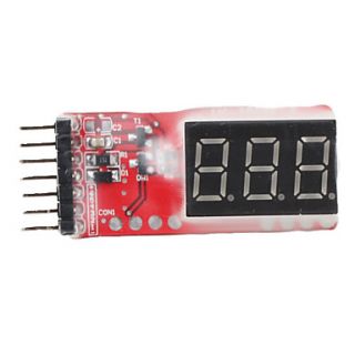 USD $ 3.39   3361BS 2 6S 7.4V 22.2V Voltage Indicator,