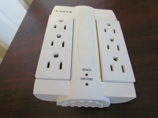 Dynex DX 6OUT 6 Outlet Swivel Wall Surge Protector