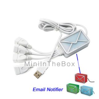EUR € 9.19   usb WebMail Notifier mit 4 Port USB 2.0 Hub für PC
