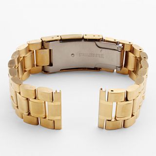 USD $ 10.99   Unisex Stainless Steel Watch Band 20MM (Gold),