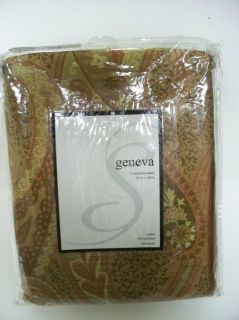 Geneva Rod Pocket 120 inch One Curtain Panel Sienna