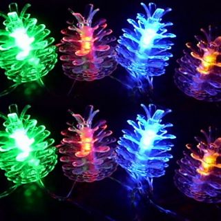 4M 2.5W 20 LED Colorful Light Pinecones Shaped String Fairy Lamp (110