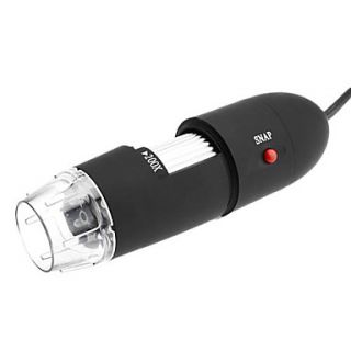 Portable USB 2.0 e 1.1 25X 200X de 2MP microscópio digital com 8 LED