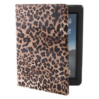 USD $ 23.99   Leopard Skin Protective PU Leather Case Stand for the