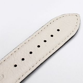 USD $ 3.59   Unisex Genuine Leather Watch Strap 24MM(Black),