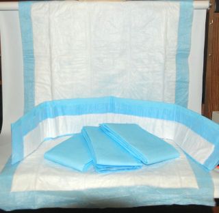 Incontinence Bed Pads Chux 75 Pack Large 22x33 Blue Hospital Grade