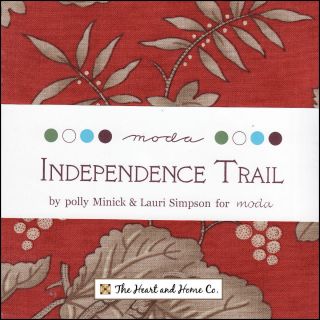 Independence Trail Moda Charm Pack 5 Squares Americana Floral