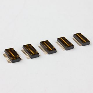 EUR € 5.51   diy 8 positie 1.27mm half veld soort dip switches zwart