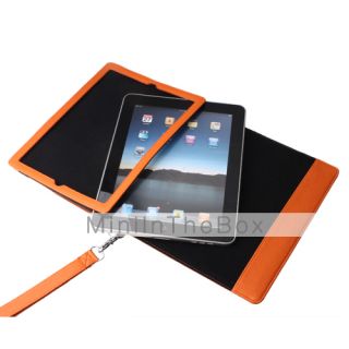 USD $ 23.99   Leather Case With Handheld Strap For Apple iPad   Sharp