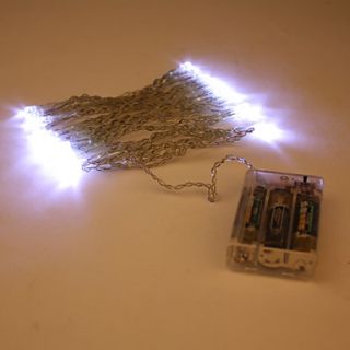 EUR € 7.65   3m 30 led weiß Licht Weihnachten String Lampe (3xAA