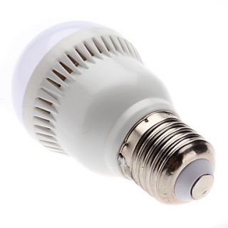 E27 3W 270 300LM 6000 6500K Natural White Light LED Ball Bulb (85 265V