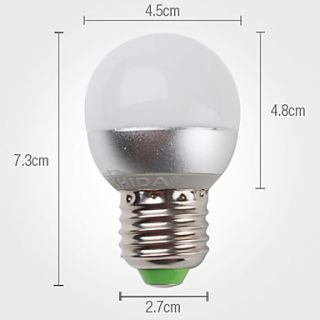 EUR € 10.75   e27 3w 270 300lm 6000 6500k wit led ball lamp (100