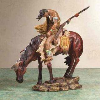 End of The Trail Indian Horse Sculpture Statue Figurine