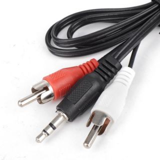 New 3 5mm Plug Jack Male to RCA Stereo Audio Cable Good Fashion New