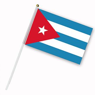EUR € 0.54   nylon con la bandera de Cuba (30 x 14 cm), ¡Envío
