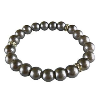 EUR € 2.29   grijze imitatie parel armband, Gratis Verzending voor