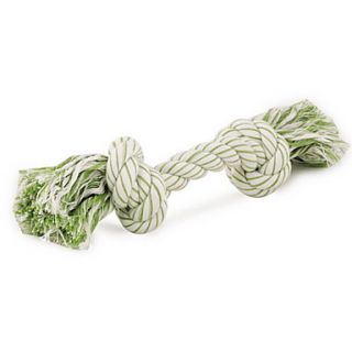 tamanho grande corda de algodão verde menta para cães (30x2.5x2.5cm