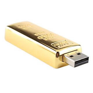 USD $ 34.29   32GB Gold Bar USB 2.0 Flash Drive,
