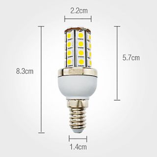 EUR € 10.75   E14 7W 36x5050 SMD 560 590LM 3000 3500K Warm wit licht