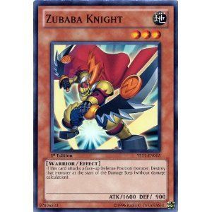 Yugioh Zexal Dawn of The XYZ Single Card Zubaba Knight YS11 EN005