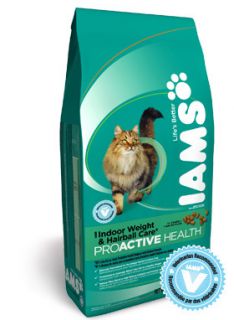 Iams Proactive Health Indoor Weight Hairball Control Cat Food 5 4lb