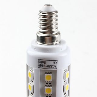 E14 36 5050 smd 5,5 6.5w 650lm 4000 4500K hvide LED majs pære (220