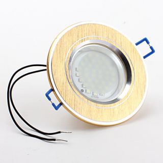 2w 3528 SMD 36 led 240lm branco teto ponto de ouro lâmpada (escovado