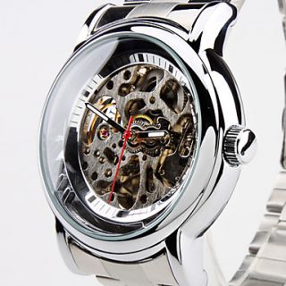 EUR € 17.38   Mechanisch Herenhorloge Met Stalen Bandje