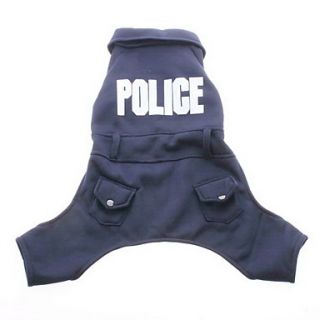 EUR € 11.40   polizia cappotto stile con i pantaloni per i cani (XS