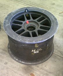 AJ Foyt Racing Race Used IndyCar Front Wheel oz Wide Rim 15 Wheel