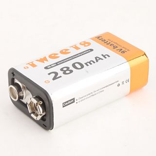 EUR € 4.41   Oplaadbare Ni MH batterij (9V, 280 mAh), Gratis