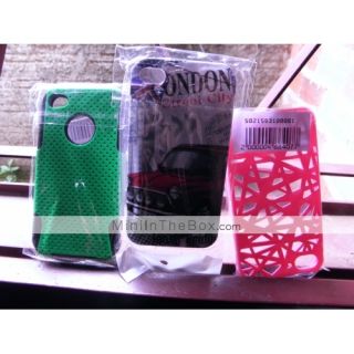 USD $ 3.49   Meshed Hard Case for iPhone 4 and 4S (Assorted Colors