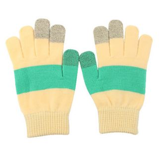 USD $ 9.46   Touch Gloves for iPhone and iPad(Yellow & Green),