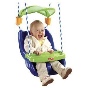 Infant to Toddler Swing with Sunshield Baby Fisher Price High Quality