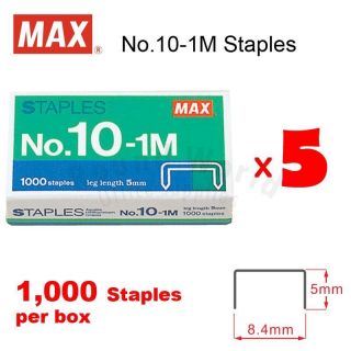 Box Lot Staples Max No 10 1M Staple 1 000 Staples for Office Stapler