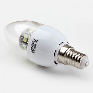 E14 smd 3528 48led 200lm 2.8W naturais brancas lâmpadas vela (220