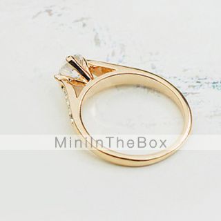 USD $ 3.49   Fashion Diamond Studded Gilt Ring,